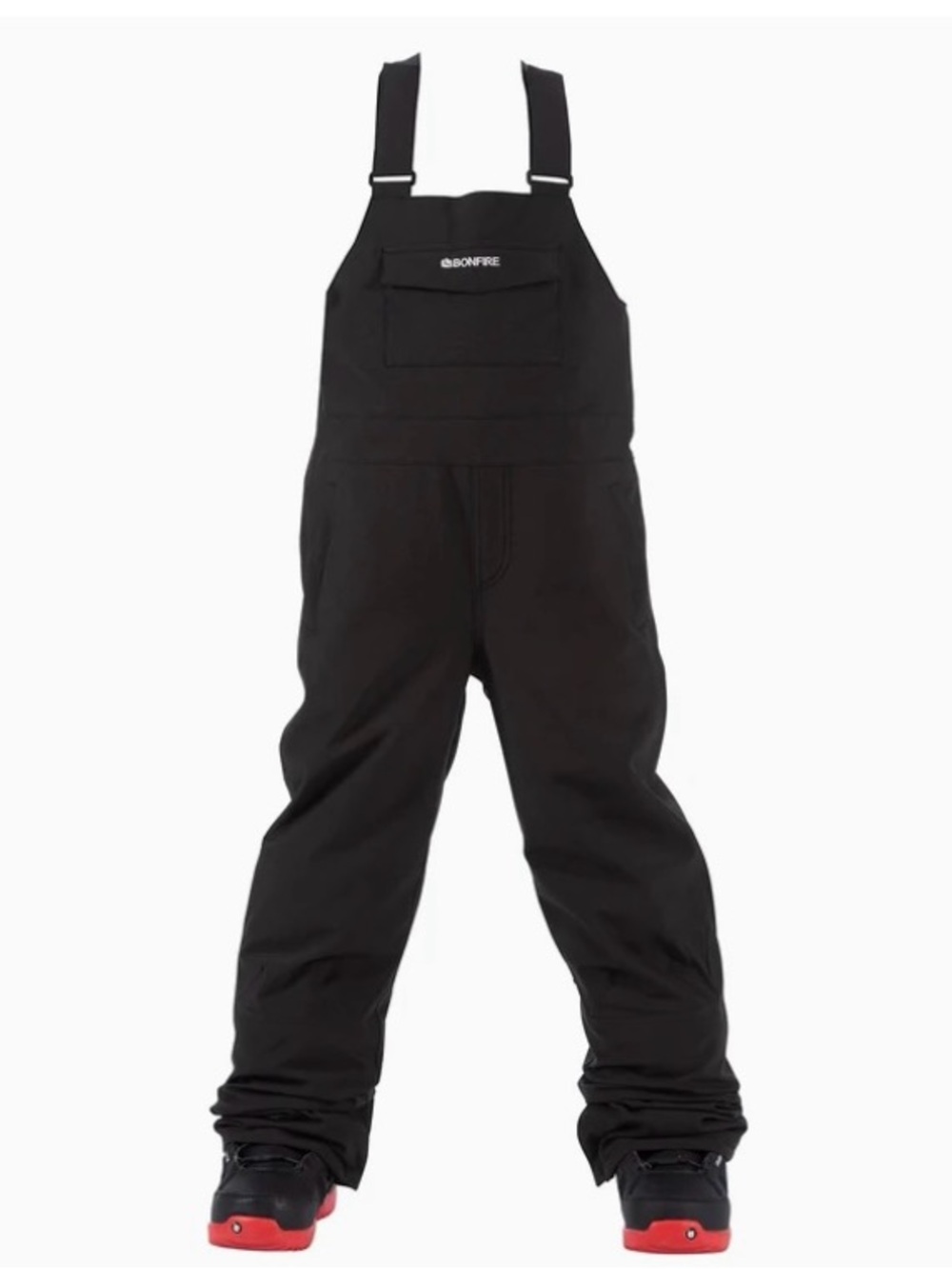 Bonfire Kids' Black Insulated Bib Overalls